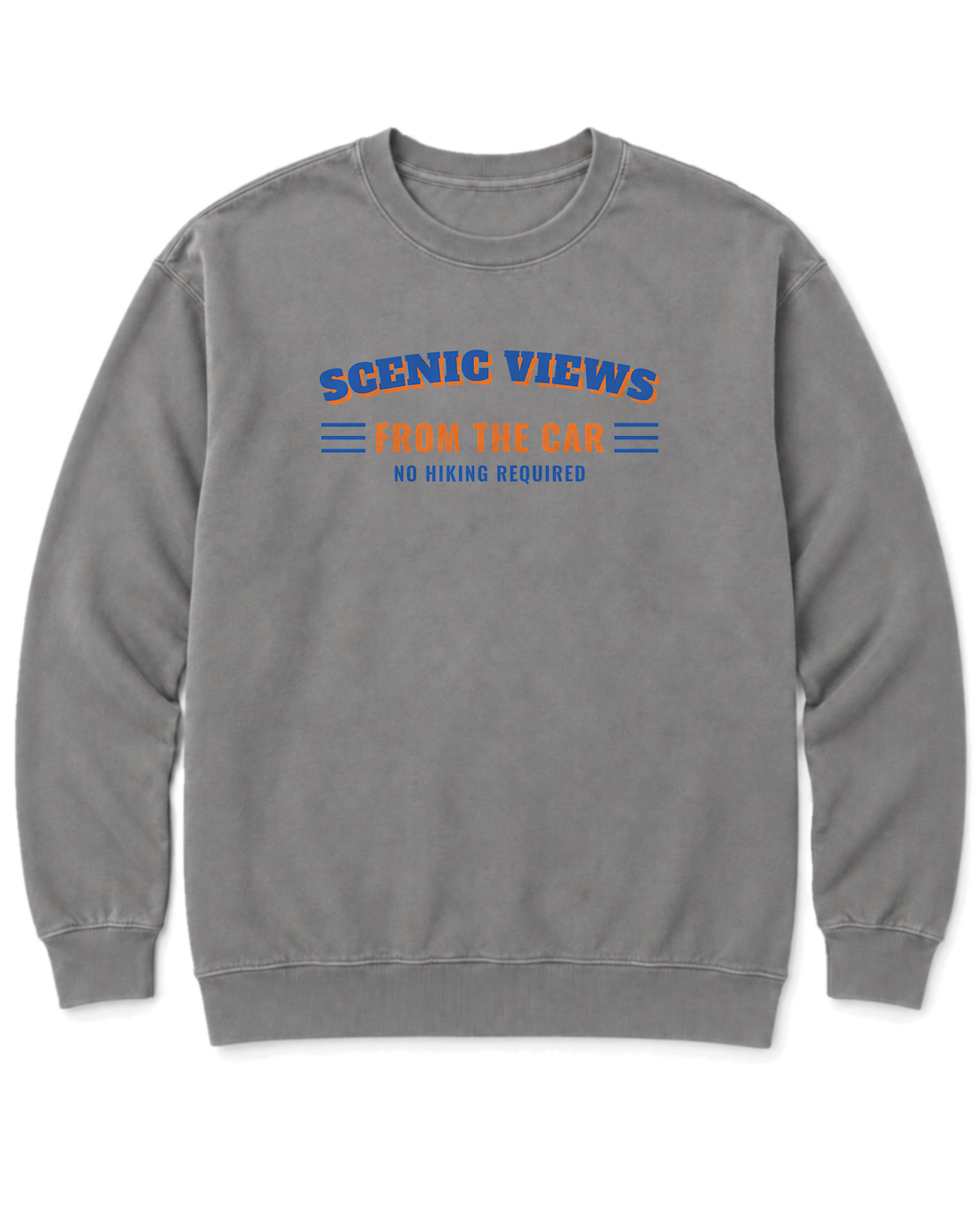 Scenic Views from the Car Sweatshirt - Grey