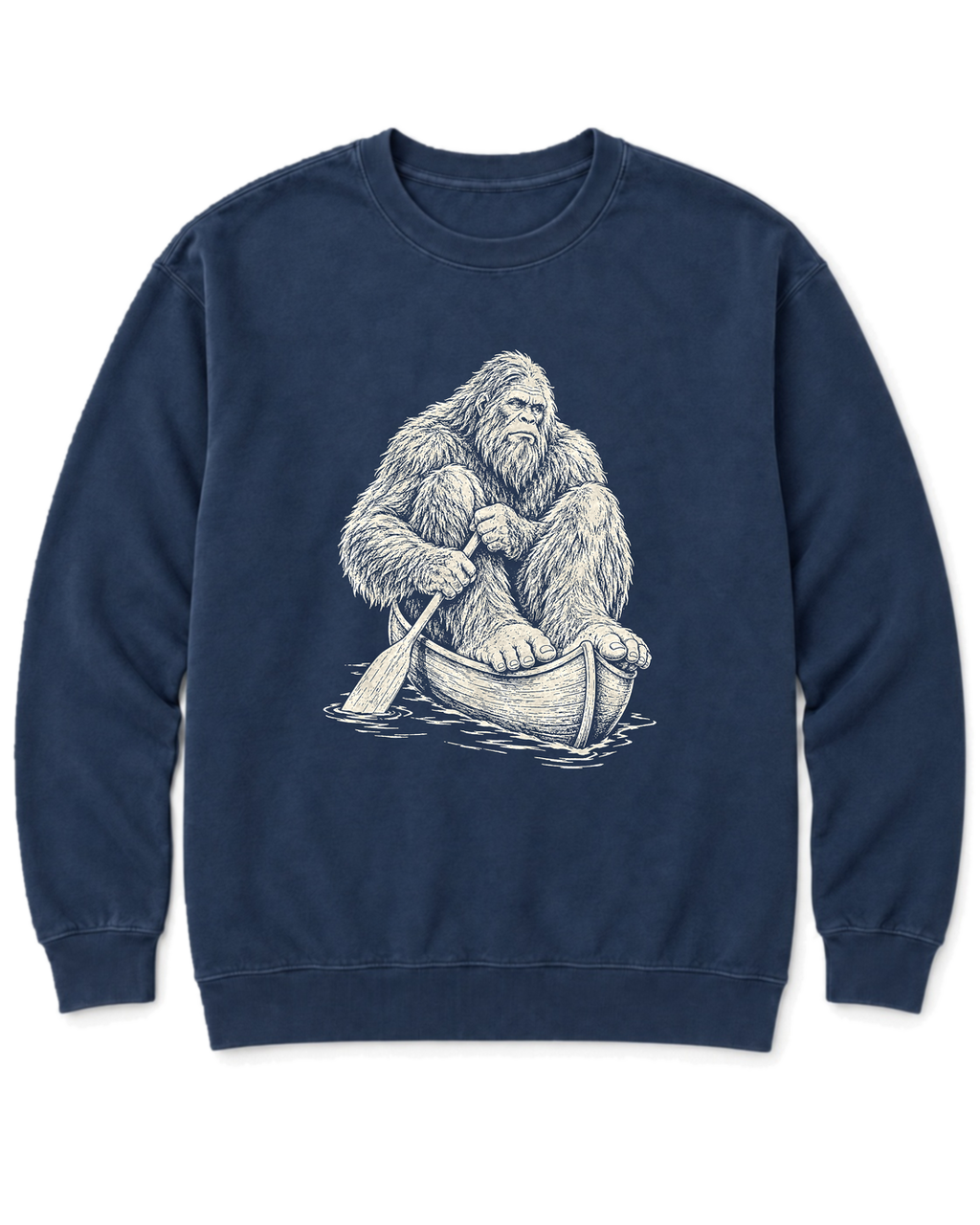 Bigfoot Canoe Sweatshirt - True Navy