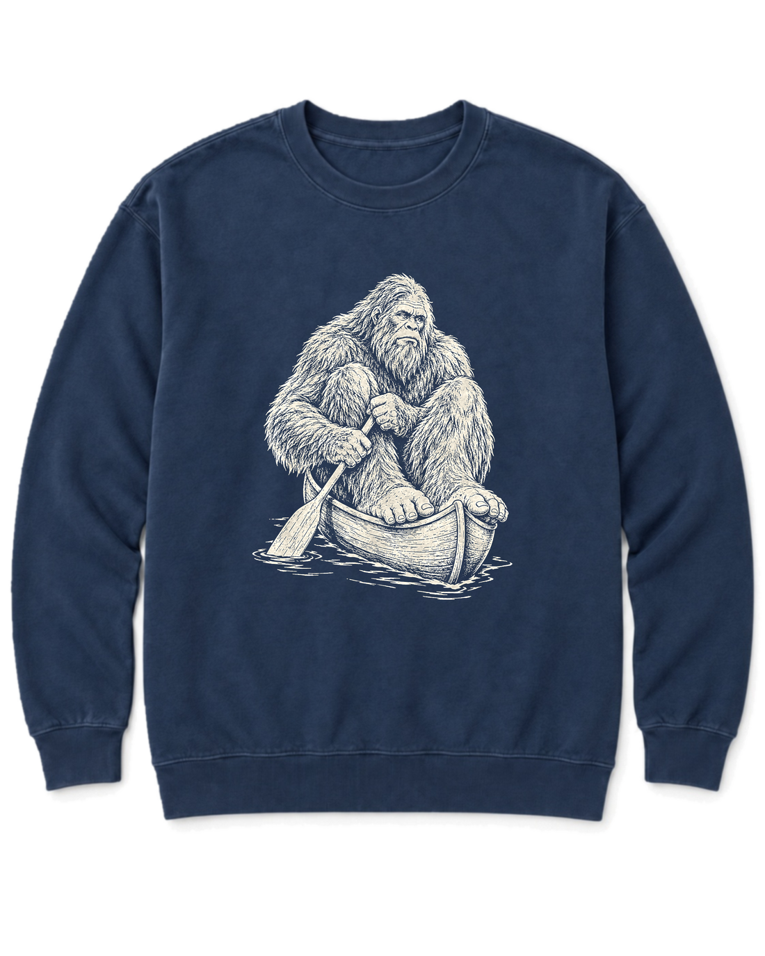 Bigfoot Canoe Sweatshirt - True Navy