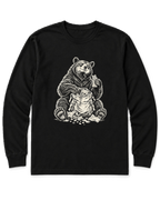 Snack Thief Bear Long Sleeve Shirt - Black