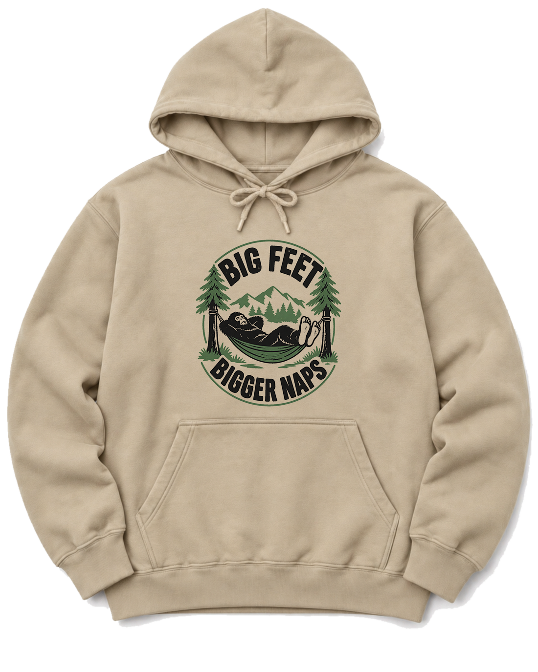 Big Feet, Bigger Naps Hoodie - Sand
