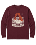 Delicate Arch Long Sleeve Shirt - Maroon