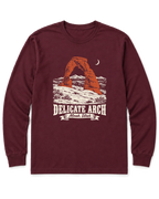 Delicate Arch Long Sleeve Shirt - Maroon