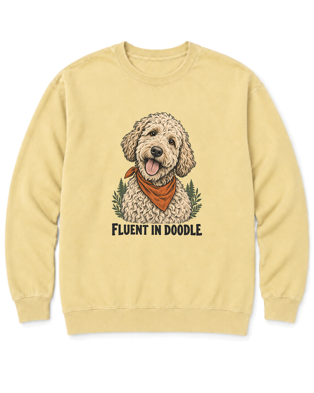 Fluent in Doodle Sweatshirt - Butter