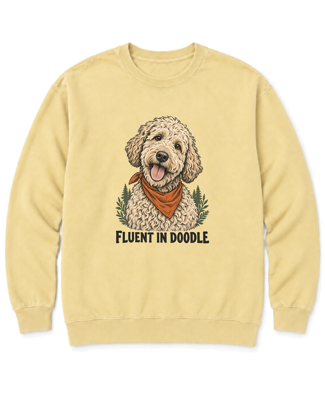Fluent in Doodle Sweatshirt - Butter