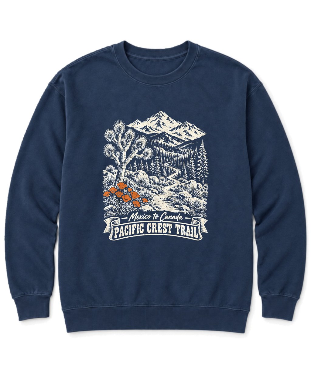 Pacific Crest Trail Sweatshirt - True Navy