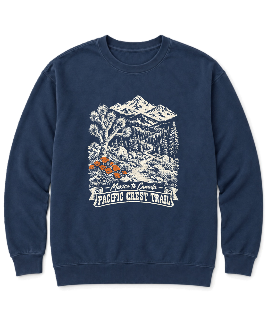 Pacific Crest Trail Sweatshirt - True Navy