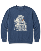 Not a Morning Bear Sweatshirt - Denim