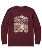 Pacific Crest Trail Long Sleeve Shirt - Maroon