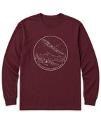Out Past the Streetlights Long Sleeve Shirt - Maroon