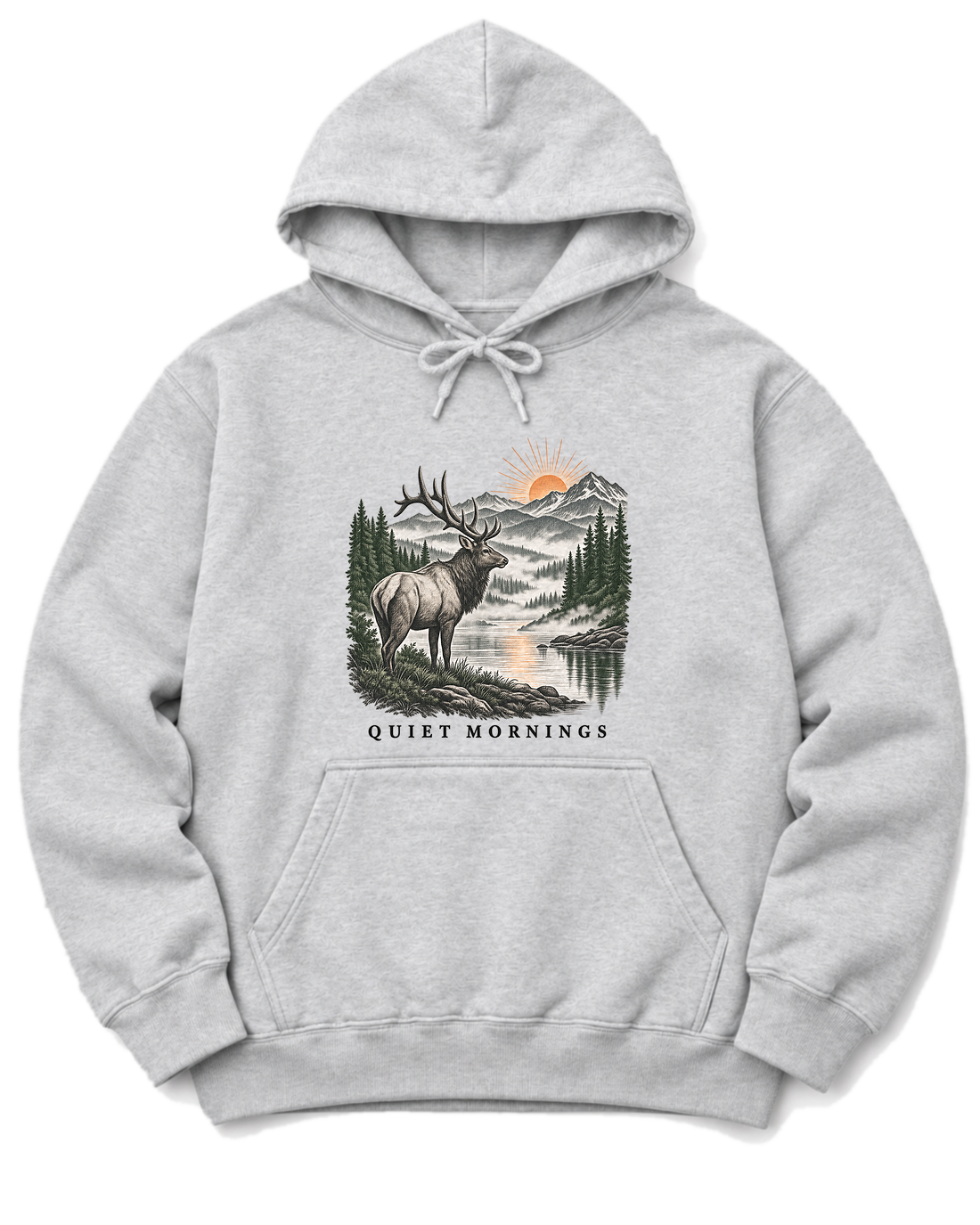 Quiet Mornings Hoodie - Ash