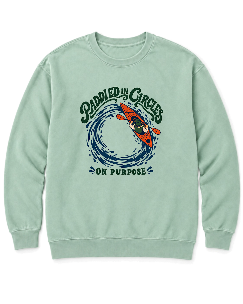 Paddled in Circles Sweatshirt - Chalky Mint