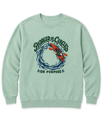 Paddled in Circles Sweatshirt - Chalky Mint
