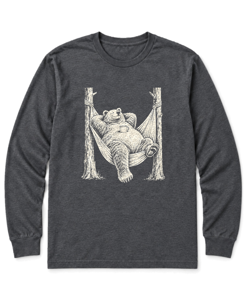 Hammock Grizzly Long Sleeve Shirt - Dark Heather