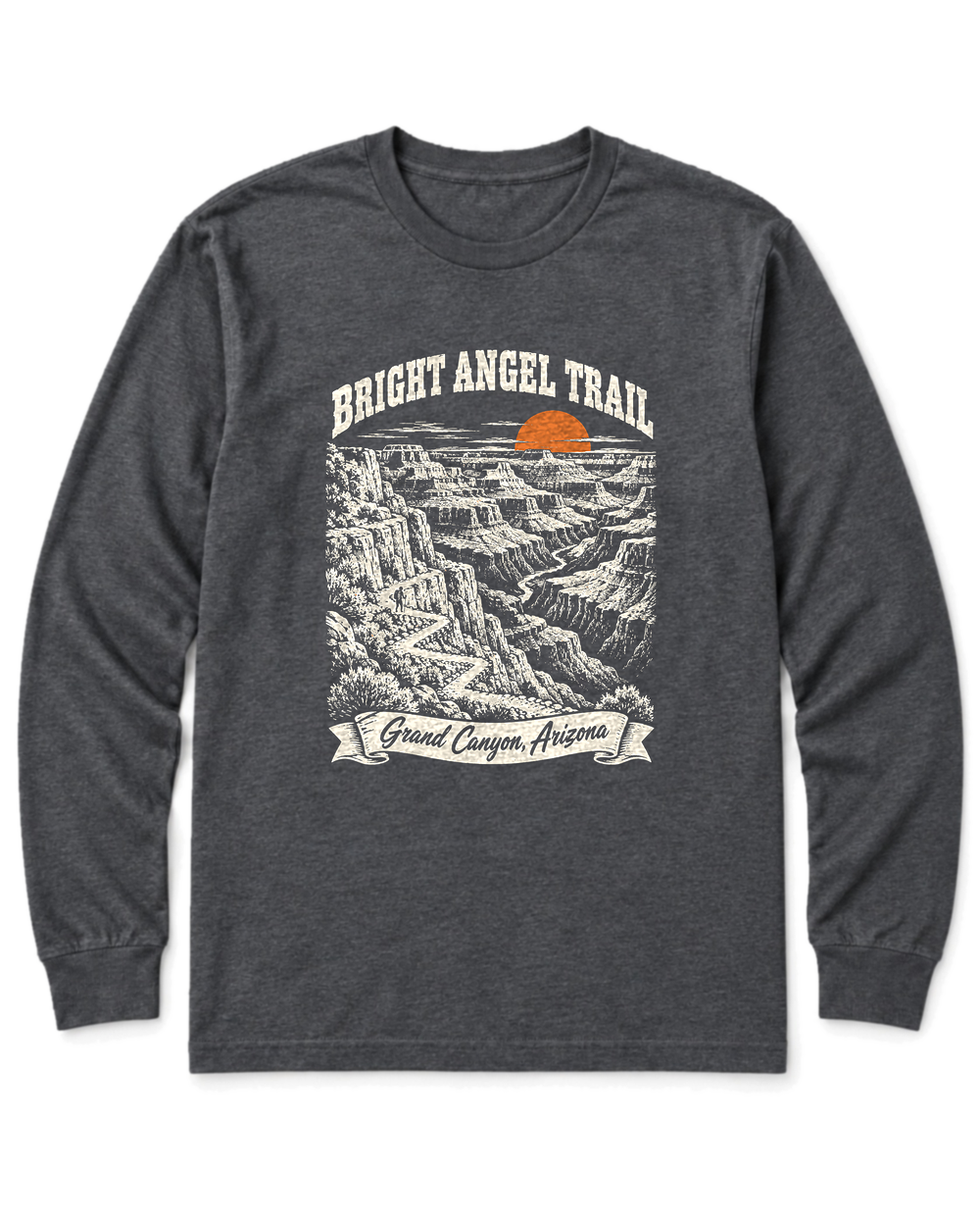 Bright Angel Trail Long Sleeve Shirt - Dark Heather