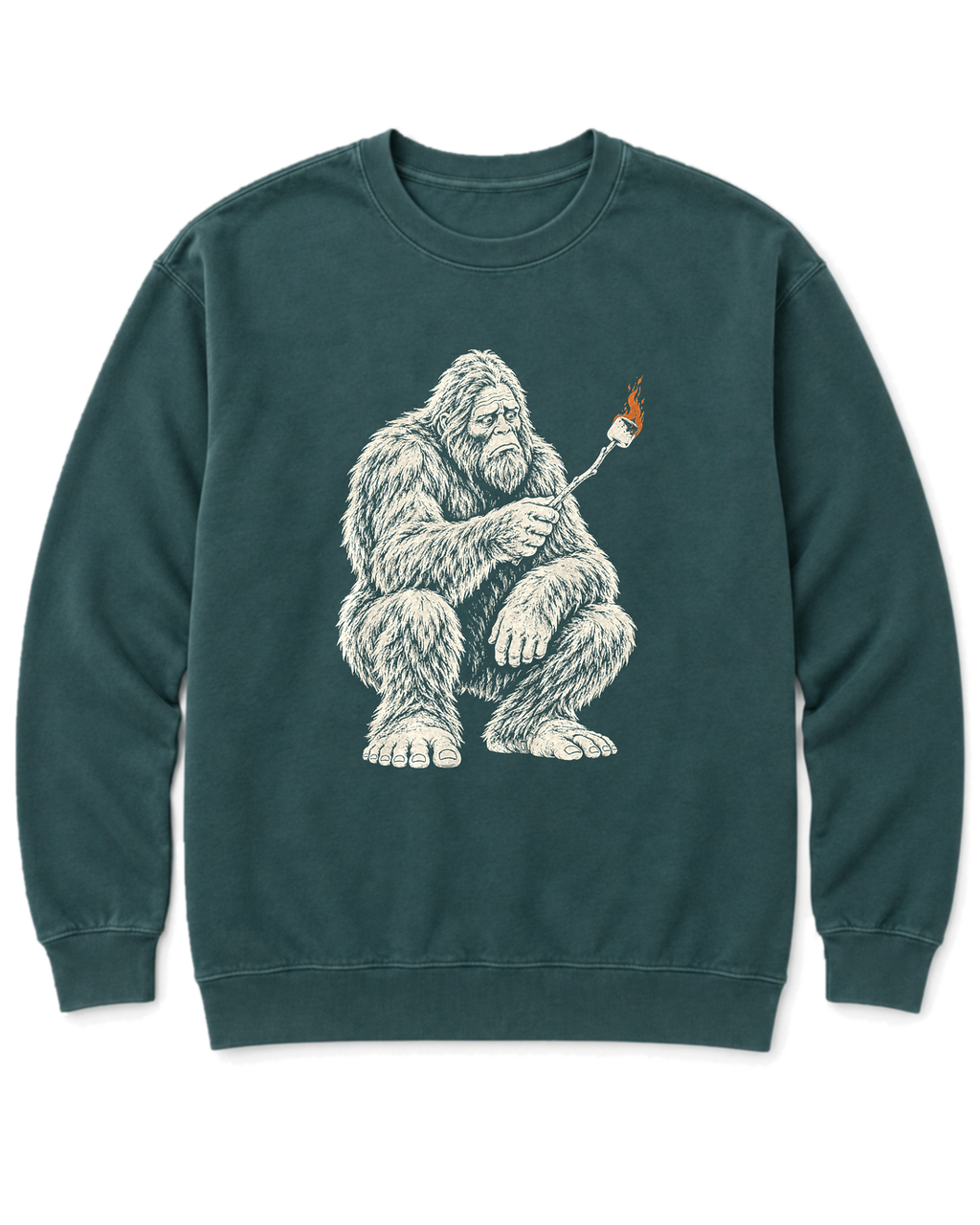 Bigfoot S'mores Sweatshirt - Blue Spruce