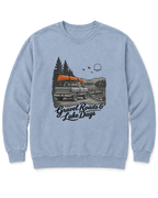 Gravel Roads & Lake Days Sweatshirt - Chambray