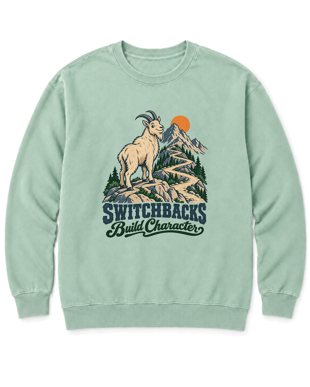 Switchbacks Build Character Sweatshirt - Chalky Mint