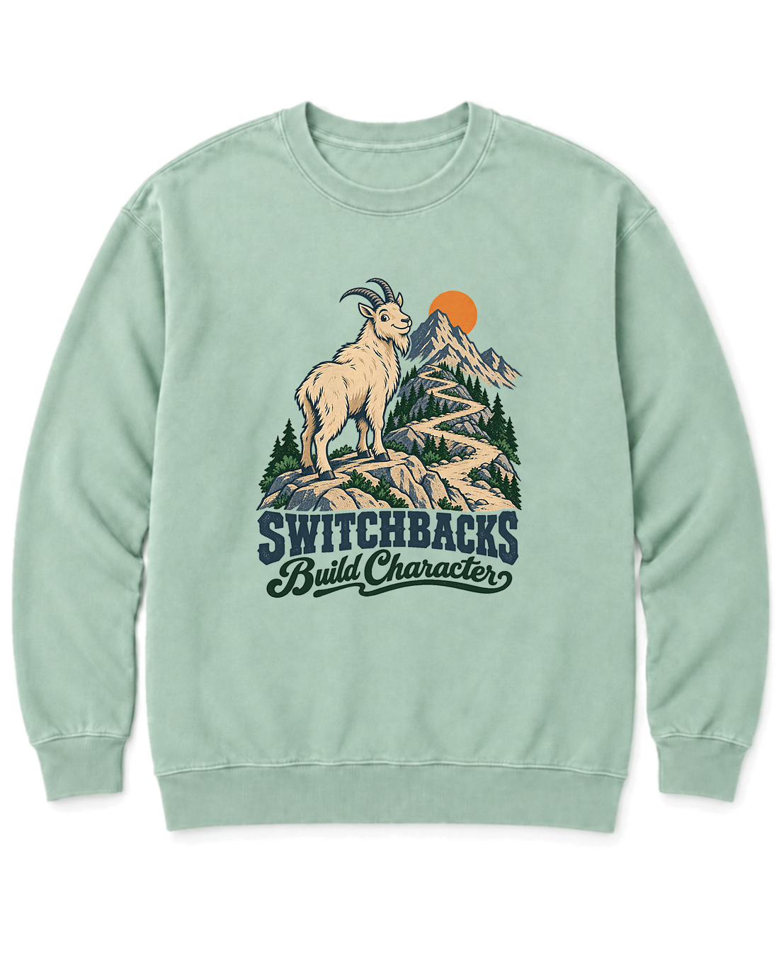 Switchbacks Build Character Sweatshirt - Chalky Mint