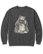 Snack Thief Bear Sweatshirt - Pepper