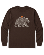 Topo Bear Long Sleeve Shirt - Dark Chocolate