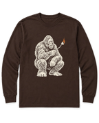 Bigfoot S'mores Long Sleeve Shirt - Dark Chocolate
