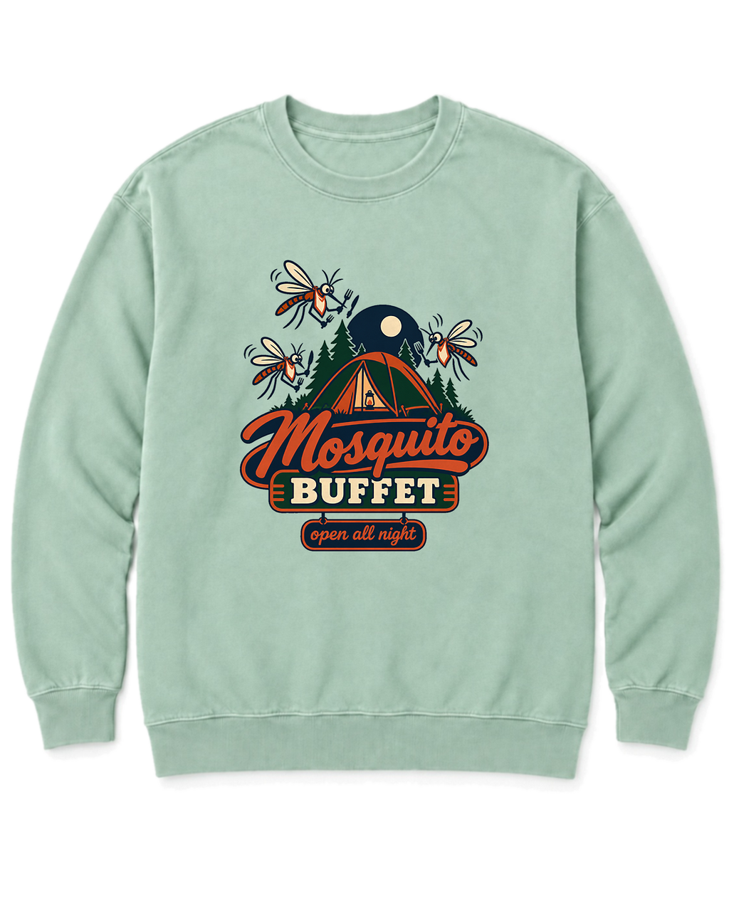 Mosquito Buffet Sweatshirt - Chalky Mint