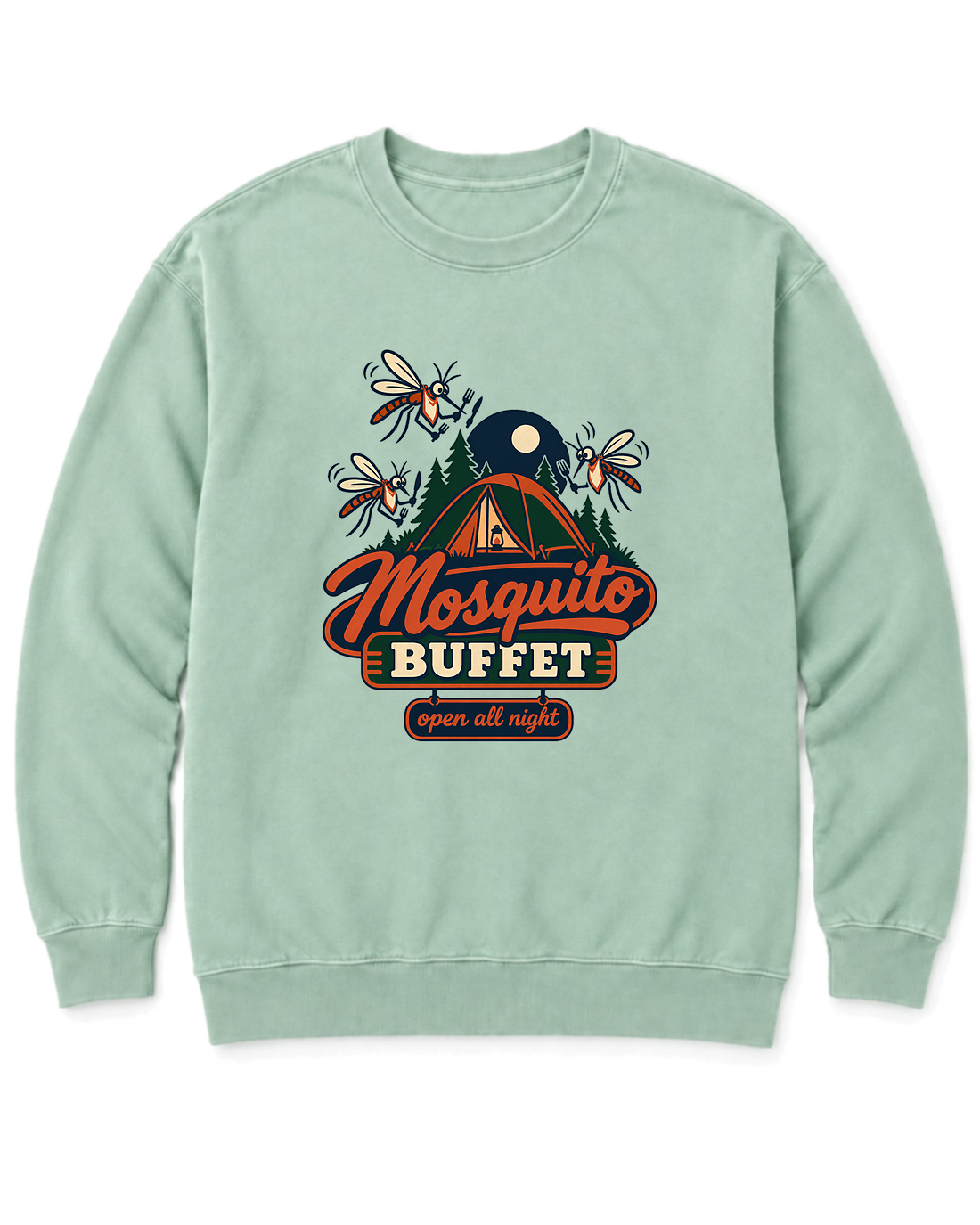 Mosquito Buffet Sweatshirt - Chalky Mint