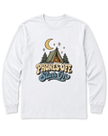 Phones Off, Stars On Long Sleeve Shirt - White