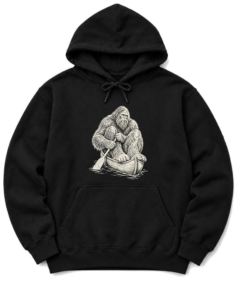 Bigfoot Canoe Hoodie - Black