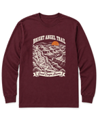 Bright Angel Trail Long Sleeve Shirt - Maroon