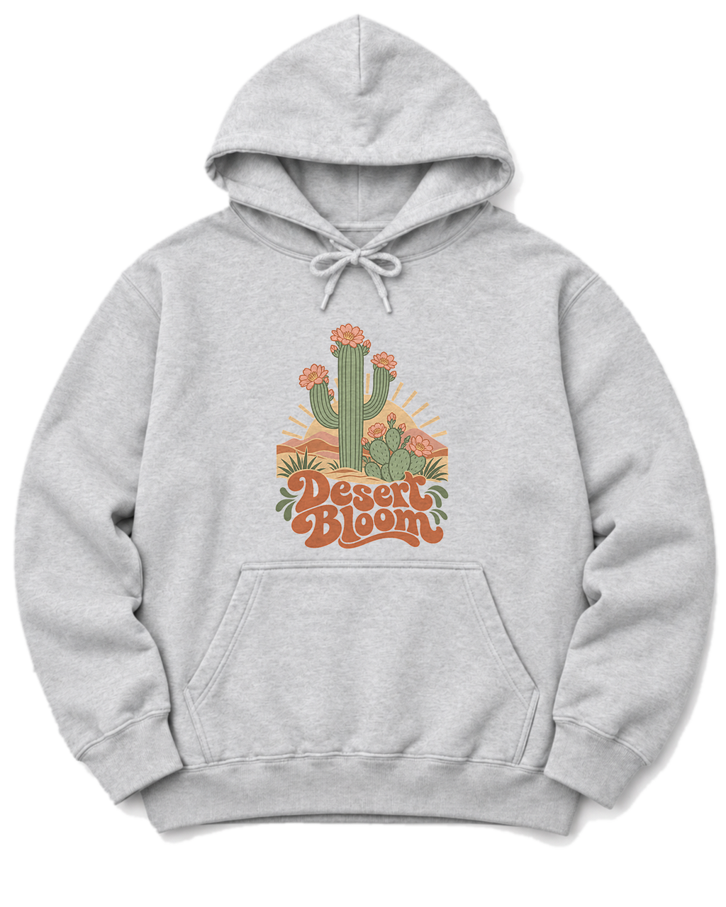 Desert Bloom Hoodie - Ash