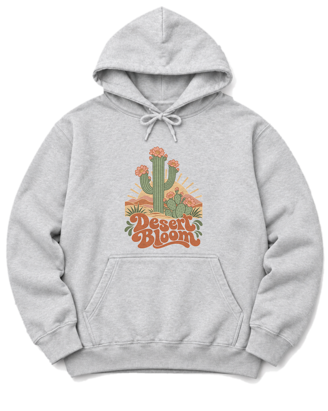Desert Bloom Hoodie - Ash