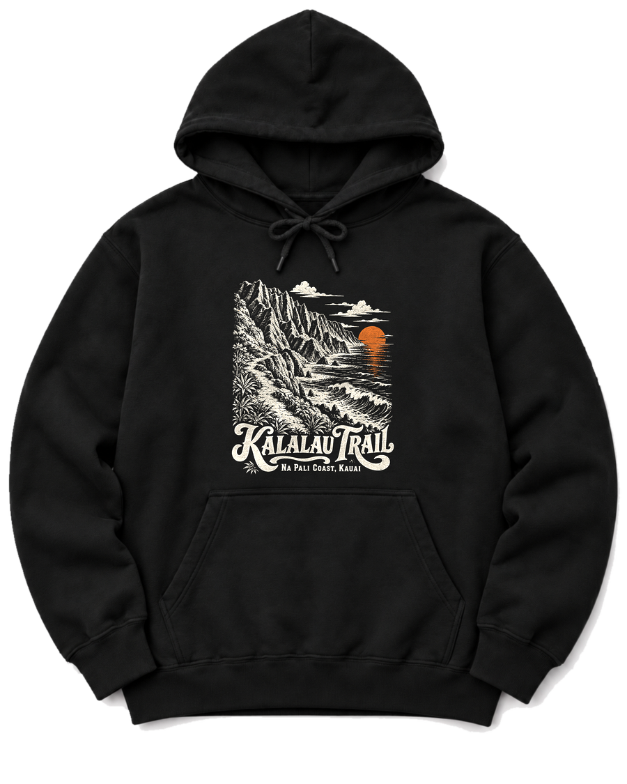 Kalalau Trail Hoodie - Black