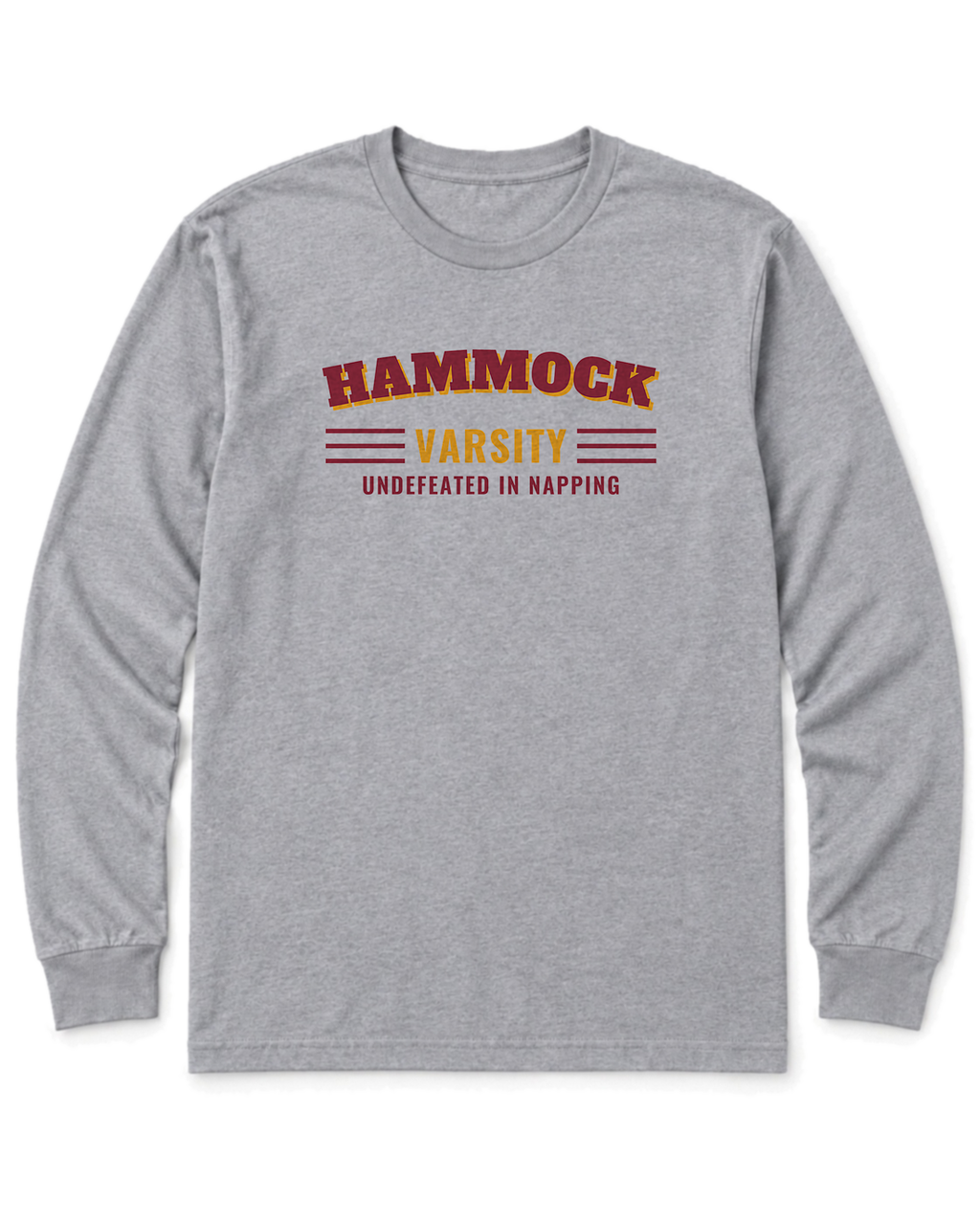 Hammock Varsity Long Sleeve Shirt - Sport Grey