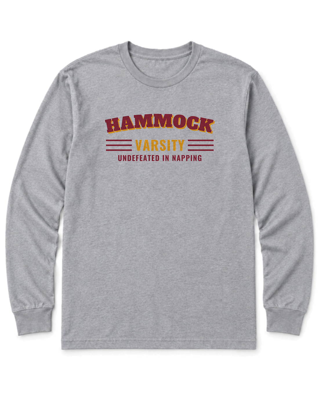 Hammock Varsity Long Sleeve Shirt - Sport Grey