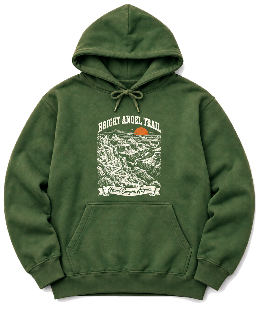 Bright Angel Trail Hoodie - Military Green