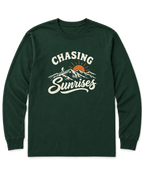 Chasing Sunrises Long Sleeve Shirt - Forest Green