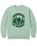 Introverted but Outdoorsy Sweatshirt - Chalky Mint