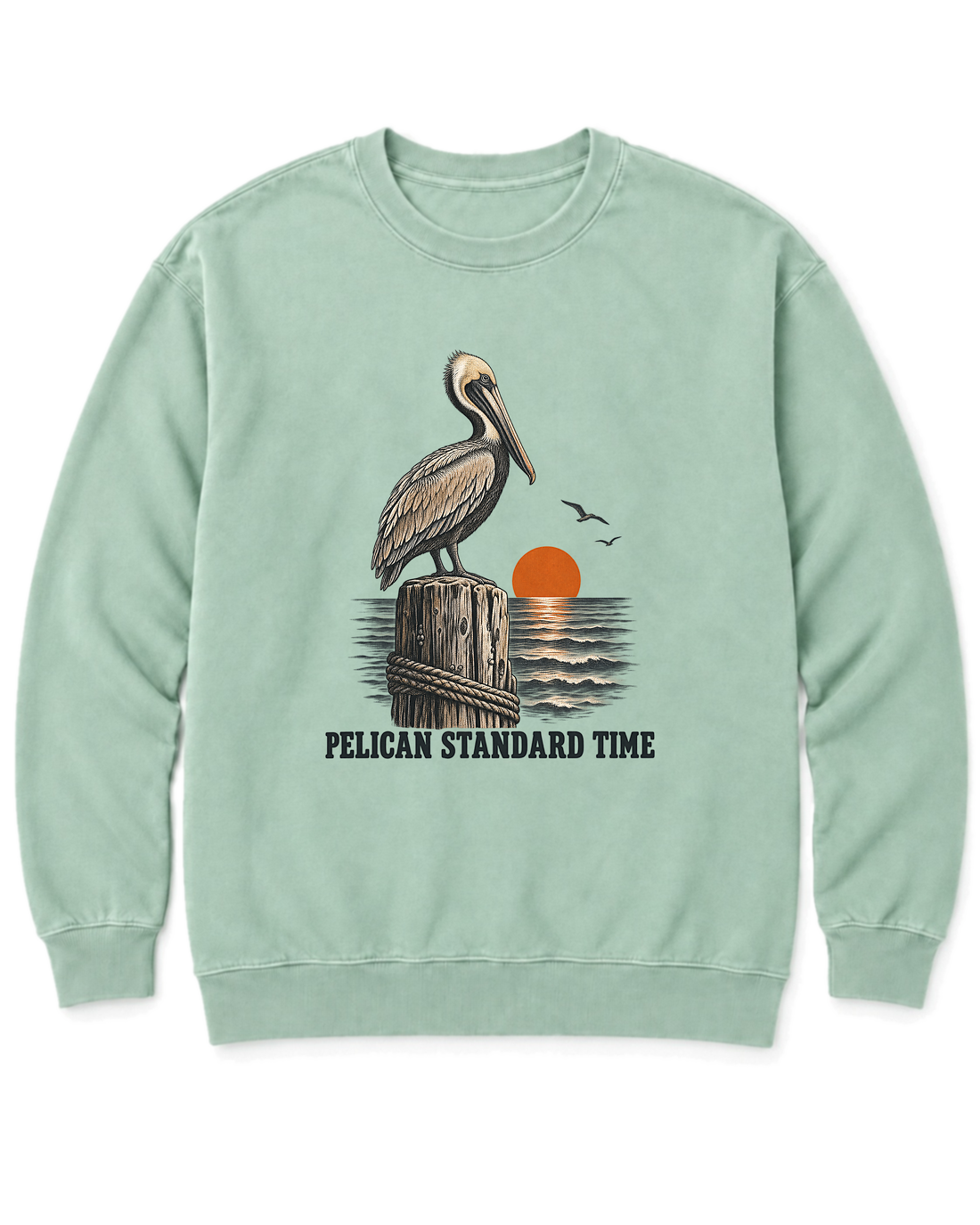 Pelican Standard Time Sweatshirt - Chalky Mint
