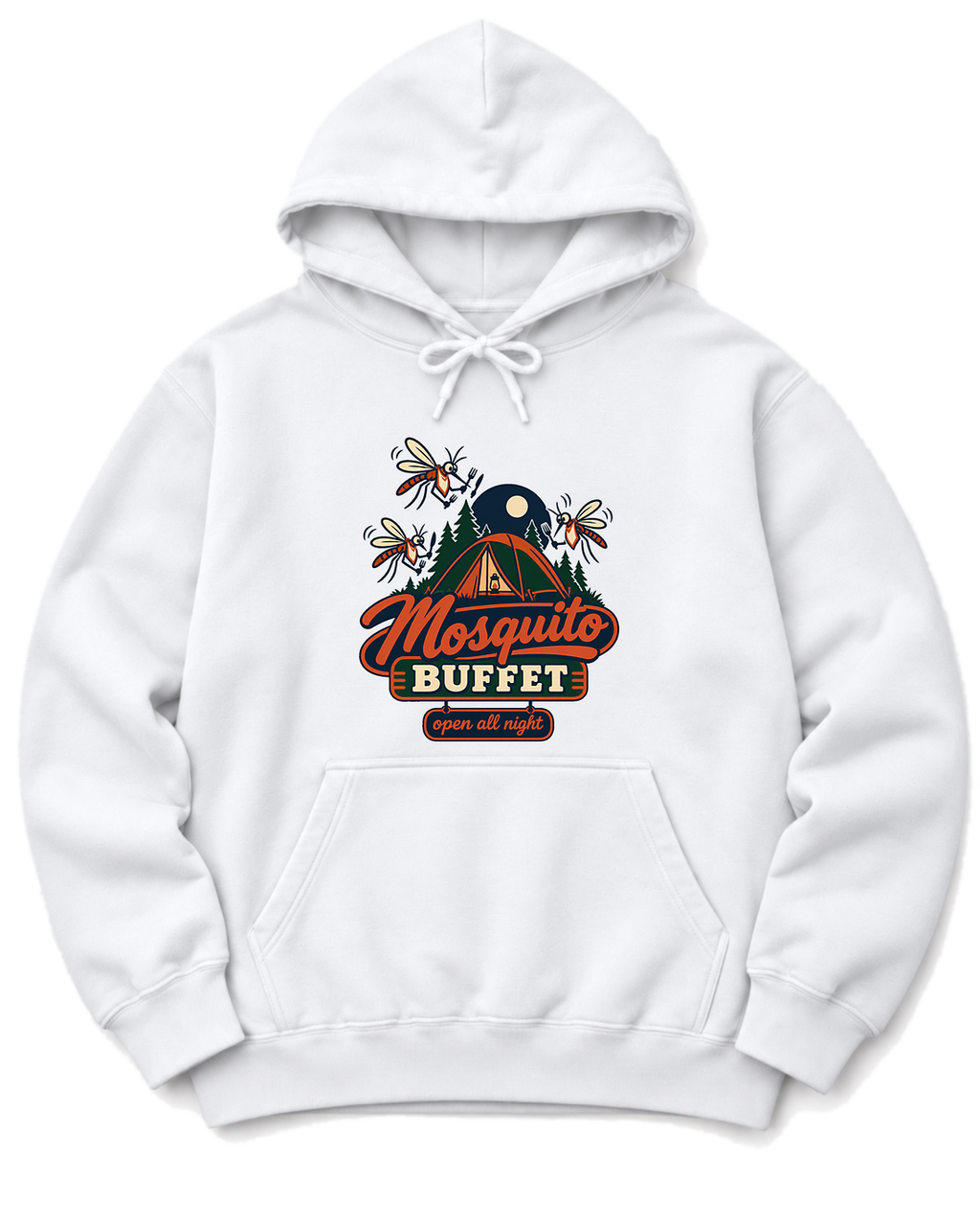 Mosquito Buffet Hoodie - White