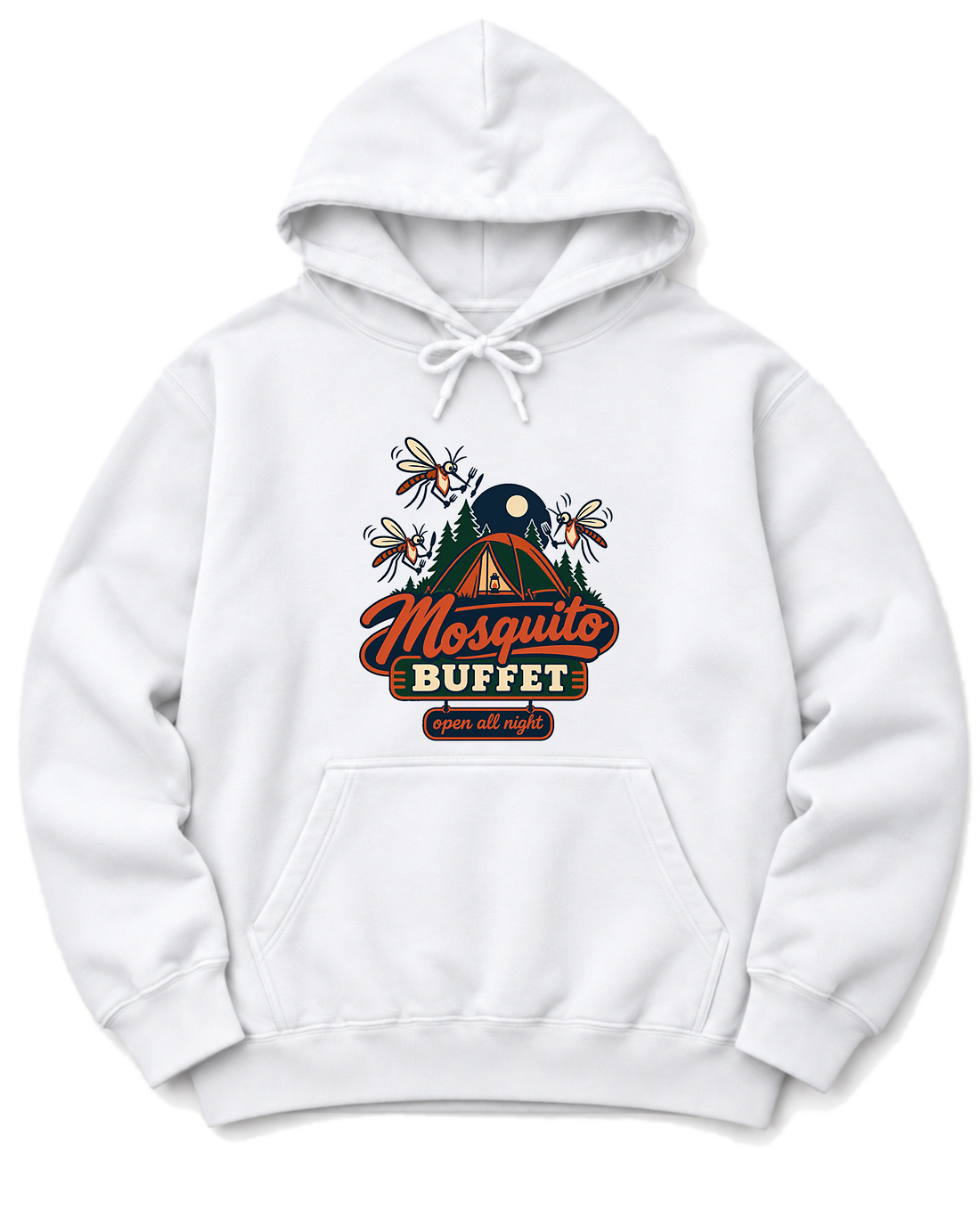 Mosquito Buffet Hoodie - White