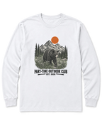 Outdoor Club Bear Long Sleeve Shirt - White