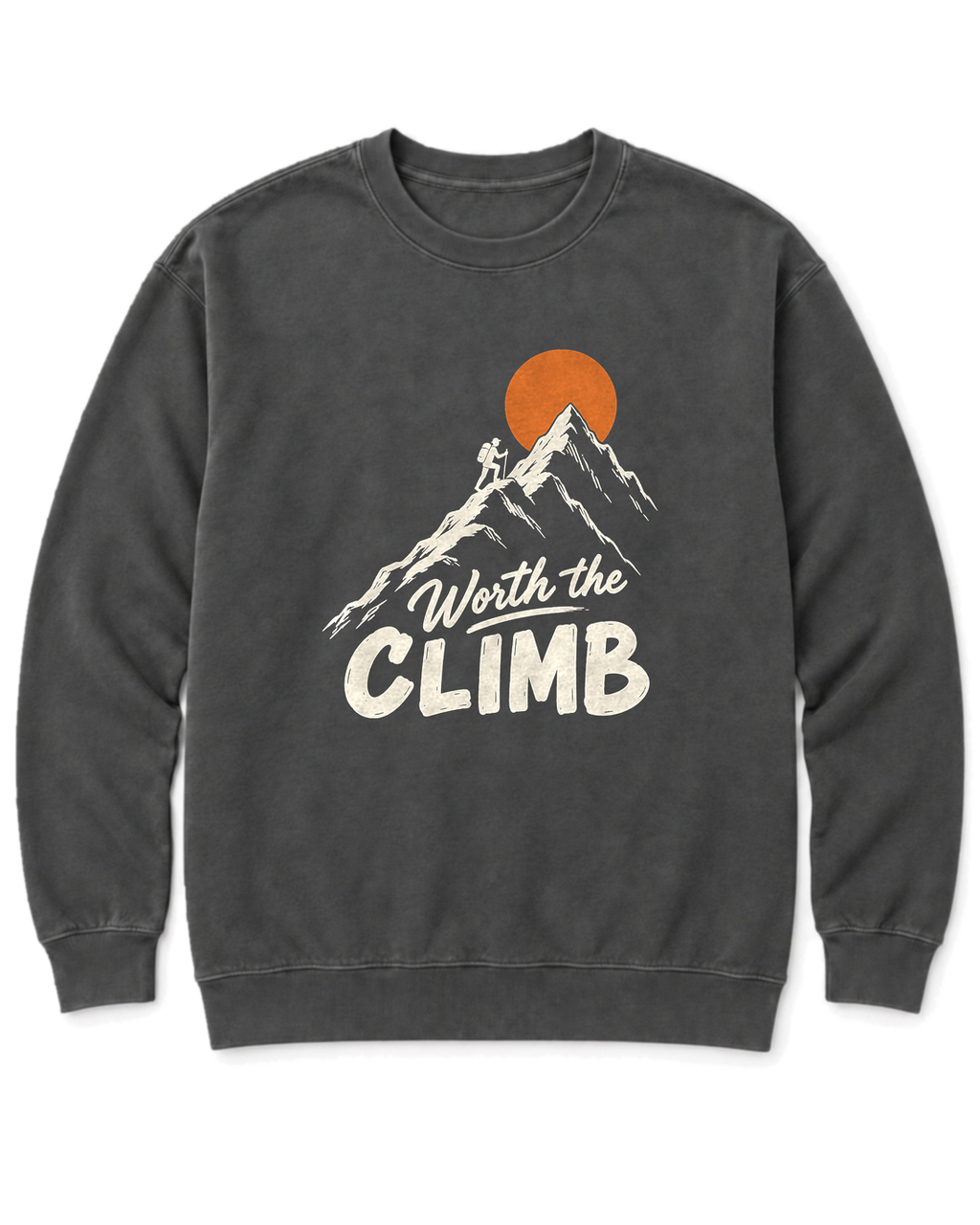 Worth the Climb Sweatshirt - Pepper