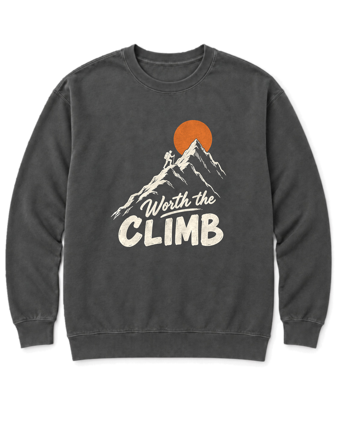 Worth the Climb Sweatshirt - Pepper