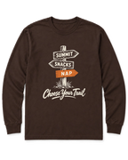 Choose Your Trail Long Sleeve Shirt - Dark Chocolate