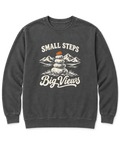Small Steps, Big Views Sweatshirt - Pepper