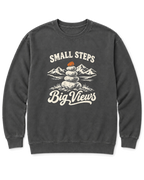 Small Steps, Big Views Sweatshirt - Pepper