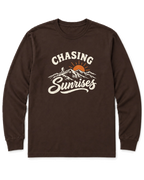 Chasing Sunrises Long Sleeve Shirt - Dark Chocolate