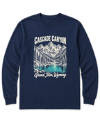 Cascade Canyon Long Sleeve Shirt - Navy